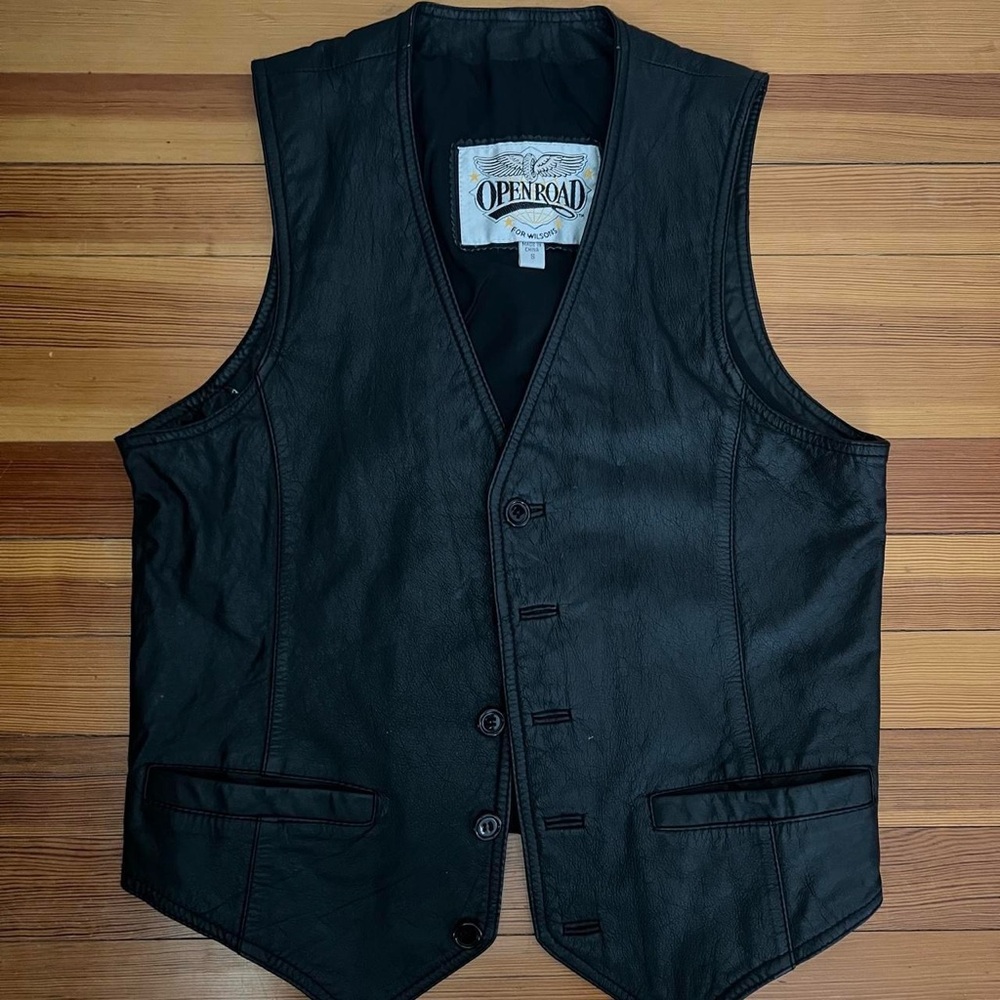 Genuine leather vest